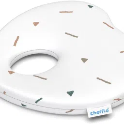 Memory Foam Head Shaping Pillow for New Born Baby, Memory Foam Geometric Baby Pillow Pack of 1-1