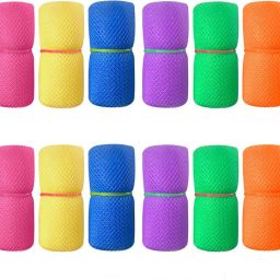 Multi-purpose Vegetables Fruits Mesh Fridge Storage Washable Zip Bags (Multicolor) Pack of 12 Grocery Bags-image-21
