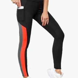 Striped Women Black Tights-image-26