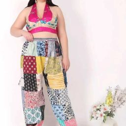 Printed Cotton Women Harem Pants-image-19