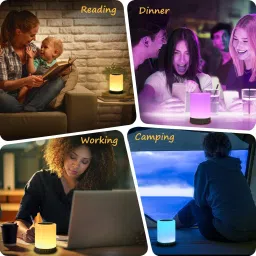 Gabbar ™ Touch Lamp Portable Bluetooth Speaker, Wireless HiFi Speaker Light, USB Rechargeable Portable with TWS 5 W Bluetooth Laptop/Desktop Speaker image 5