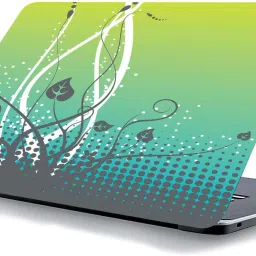 qth FLORAL LAP-4065 VINYL Reusable Laptop Skin Compatible for 15.6 inch-image-65
