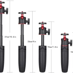 Hiffin HF-08 Mini Smartphone Selfie Stick Tripod for i Phone, Camera Extendable Handle Grip Vlog Pole for So ny RX100 VII M1 M2 M3 M4 M5 M6 A6400 A6500 Can on G7X Mark III Tripod image 2