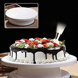 fitaza Rotating Cake Turntable For Cake Decorating Shaping And Smoothing Plastic Cake Server image 5