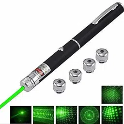 StayWay 5 in 1 Multi Green Ray Laser Pointer Light Visible Beam with Star Head Caps image 5