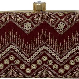 houseofcommon Casual Maroon Clutch-picture-22