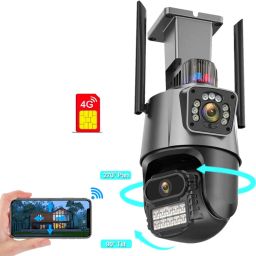 AVOIHS SIM Camera Wireless PTZ 4G 1080p HD 360° View 10X Zoom TwoWay Audio Night Vision Security Camera-image-87