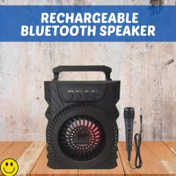 Clairbell 301(PORTABLE WIRELESS BLUETOOTH SPEAKER) Crystal Clear SoundWith Karaoke MicR70 5 W Bluetooth Laptop/Desktop Speaker-image-104