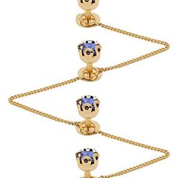 tripin Brass Kurta Buttons with Diamond Crystal and Chain TSSPKURTA1927 image 1