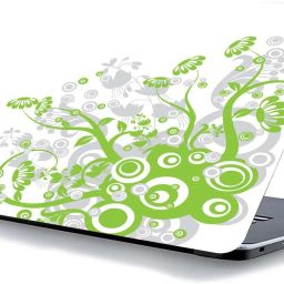 qth FLORAL LAP-3736 VINYL Reusable Laptop Skin Compatible for 15.6 inch-image-99