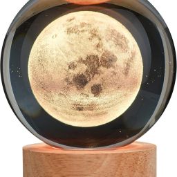 Galaxy Crystal Ball Night Light,2.4 inch Glass Ball Night Lamp with Woodern Base Night Lamp-16