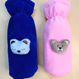 Soft Plush Stretchable Broad Neck Baby Feeding Fancy Bottle Cover 250ml-image-96