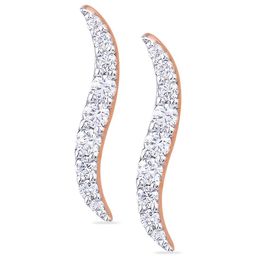 BHIMA Jewels 18K Hallmark 750 Purity Rose Gold Fancy Diamond Stud-image-39
