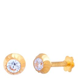 BHIMA 22K BIS Hallmark (916) Yellow Gold Solo Sparkle Nose Pin-image-74