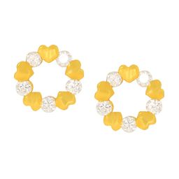 BHIMA 22K Hallmark 916 Purity Yellow Gold Round Stone Stud-image-24
