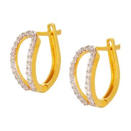 BHIMA 22KT Gold Hoop Earrings-2.59 g-image-31