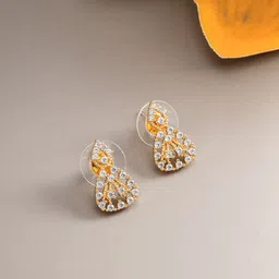 aadita Gold-Toned Geometric Studs Earrings-24
