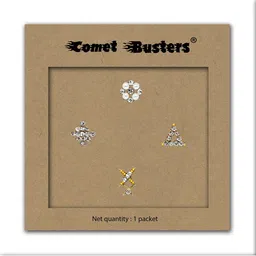 Comet Busters 3 Pcs Nose Studs Stick On's Self Adhesive Fake Nose Studs Bindi's image 2
