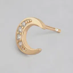 VANBELLE Set Of 2 925 Sterling Silver CZ Stars & Moon Shaped Studs image 4