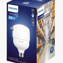 philips 30 W Basic Round B22 LED Bulb image 3
