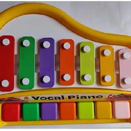 2 n 1 Musical Melody Xylophone And Piano Keyboard 7 Switch Non Battery Operated.-image-76