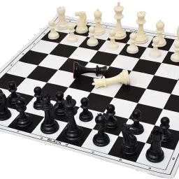 17'' Inches Tournament Vinyl Foldable Chess Set (Fide Standards) 43.18 cm Chess Board-picture-29