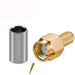 Nisinlife Plug Crimp SMA Male RF Connector for RG58 Antenna Amplifier-92