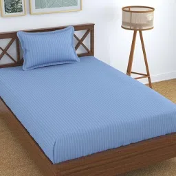 180 TC Cotton Single Floral Flat Bedsheet-image-94