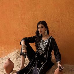 indo era Women Embroidered Viscose Rayon Straight Kurta-picture-18