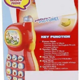mayank & company Learner Study System Mobile Phone With Eight Projection Picture For Kids.(RED) (Red) image 4