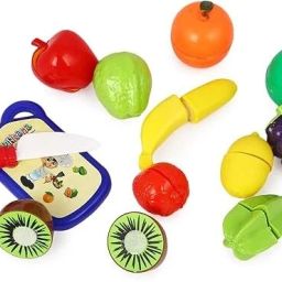 Fruits Cutting Play Kitchen Set 7 pcs with Various Fruits,Knives & Boards-image-70
