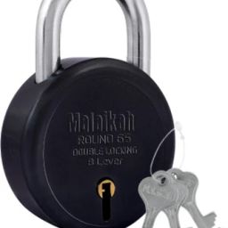 Black Round 65 Pack of 1 Padlock-image-45