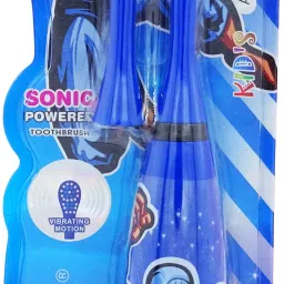 poksi ELECTRIC TOOTHBRUSH FOR KIDS|CARTOON PRINTED|VIBRATING BRISSLES | with 2 heads-BLUE Electric Toothbrush-image-5