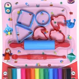 Modelling Clay 14 Shades | Soft, Safe & Vibrant Art Clay for Kids Art Clay-picture-29