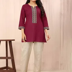 Odd By Poshaak Pure Cotton Tunic With Trousers-image-54