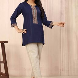 Odd By Poshaak Regular Pure Cotton Top with Trousers-21
