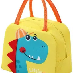 Lunch Box Bag for School Kids Below 7 Yrs, Girls, Animal 3D Design Bag Waterproof Lunch Bag-image-65