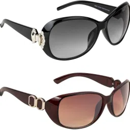 UV Protection, Riding Glasses, Gradient Over-sized, Wrap-around, Oval, Butterfly Sunglasses (Free Size)-image-4