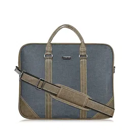 LOREM Unisex Grey & Beige Textured Messenger Bag-75