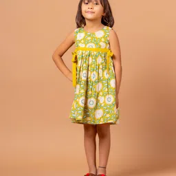 Sangria Jaal-Printed Pure-Cotton A-Line Dress-image-15