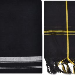 TUNI MANI Combed Cotton Dhoti With Towel Solid Men Dhoti-image-44