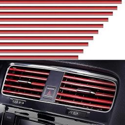 Red Car Air Conditioner Air Outlet Decorative Strips Car Beading Roll For Window-image-49
