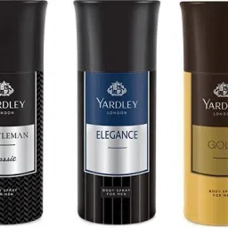1 Gentlemen and 1 Elegance and 1 Gold Deo Combo Pack of 3 Deodorant Spray - For Men-image-50