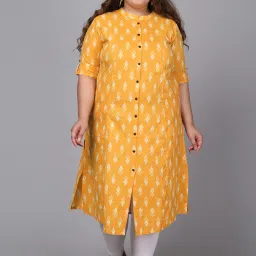 Women Printed Pure Cotton A-line Kurta-image-21