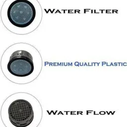 neelkund Plastic High-Pressure Replacement Water and Faucet Foam Flow (Pack of , 20pc) Faucet Nozzle image 3