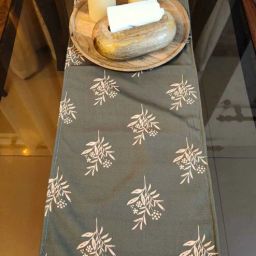 akira Feast in Style with Our Dark Green & Golden Orange Leaf Table Runner 12 72 Inches of Trendy Perfection-picture-24