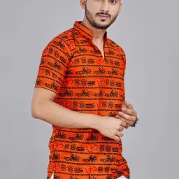 Men Printed Cotton Blend Straight Kurta-image-58