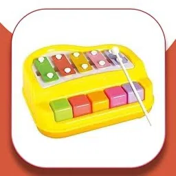 Xylophone 2-in-1 Premium Piano 5 Key Scale Musical Toy For Kids - 757-image-74