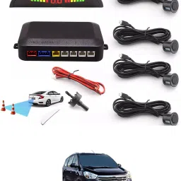 Car Universal Black 4 Ultrasonic Reverse Parking Sensor-178 4 Parking Sensors, Compact Screen Distance Display with Sound Warning Parking Sensor-image-29