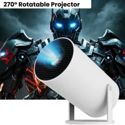 Guggu Smart Projector for Home 4K Support Rotabable Design withApp Netflix,YouTubeW498 (4500 lm / 1 Speaker / Wireless / Remote Controller) Portable Projector-13